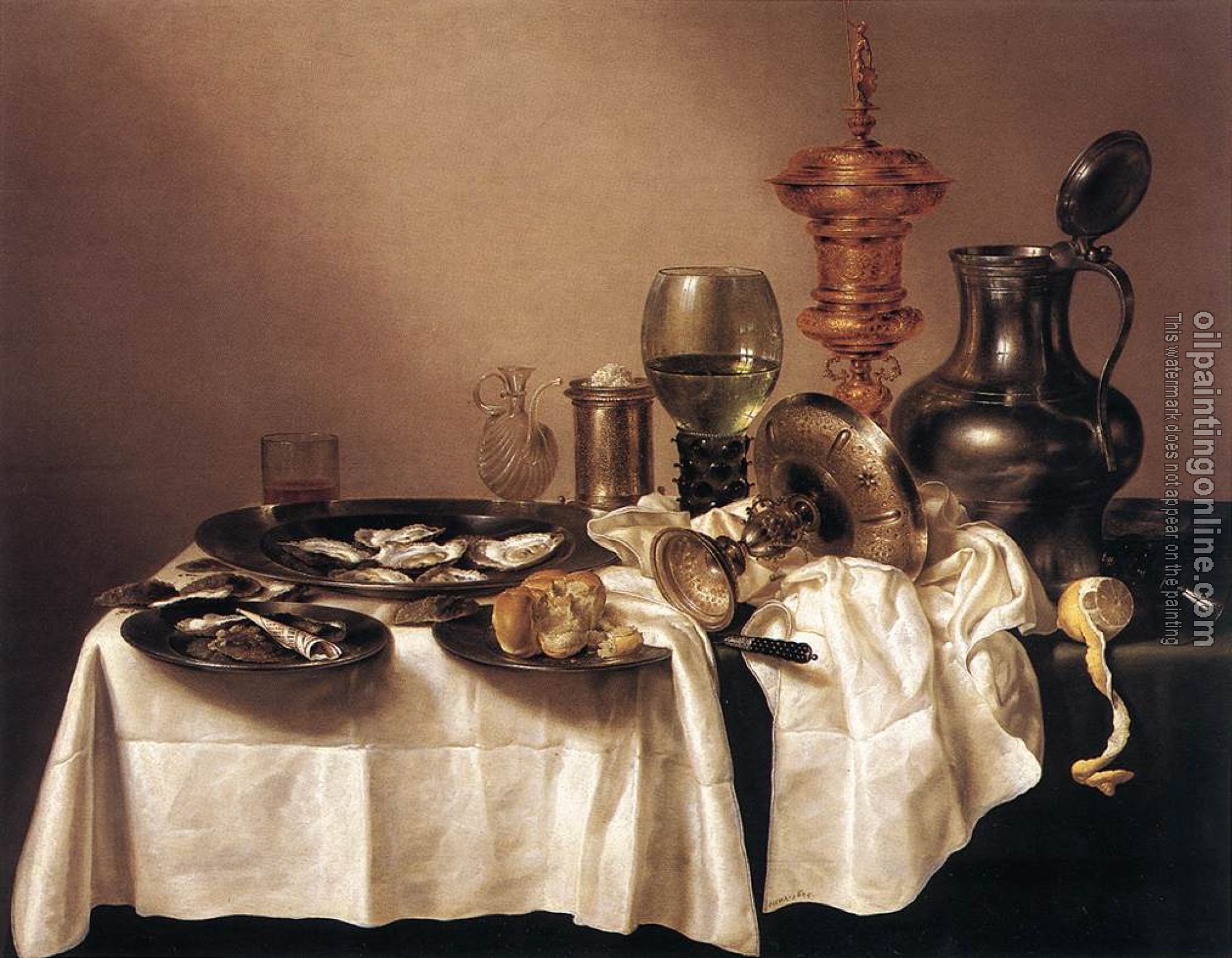 Heda, Willem Claesz - Still-life with Gilt Goblet